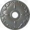 Ekena Millwork Kent Ceiling Medallion (Fits Canopies up to 5"), Hand-Painted Silver, 18"OD x 3 1/2"ID x 1 1/4"P CM18KESLS - alternate 1